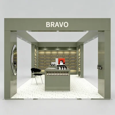 Cosmetic Mall Kiosk with Full Display Solution