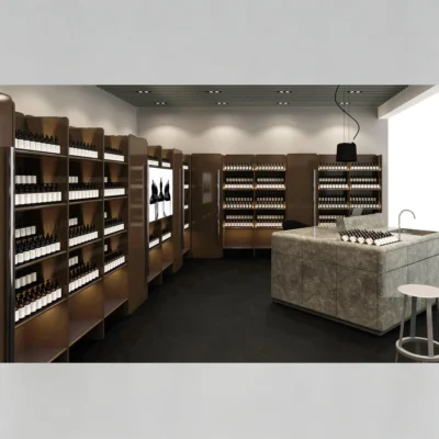 Customizable Full Beauty Store Fixtures with Marble Counter 