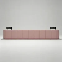 Soft Pink Luxury Cosmetic Store Display Kiosk