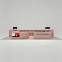 Soft Pink Luxury Cosmetic Store Display Kiosk